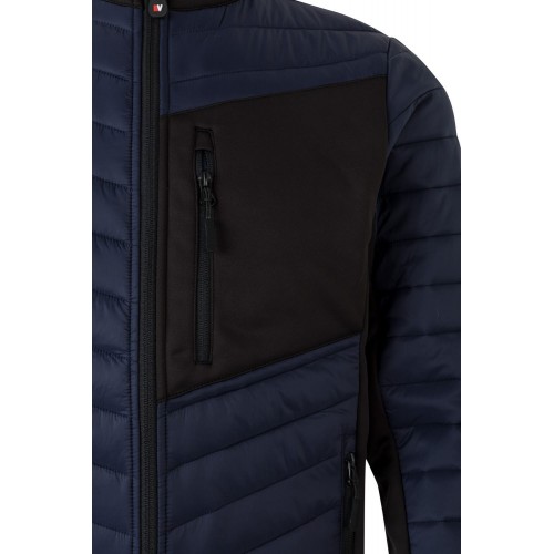 206009.CHAQUETA ACOLCHADA LIGERA AZUL NAVY/NEGRO 2XL
