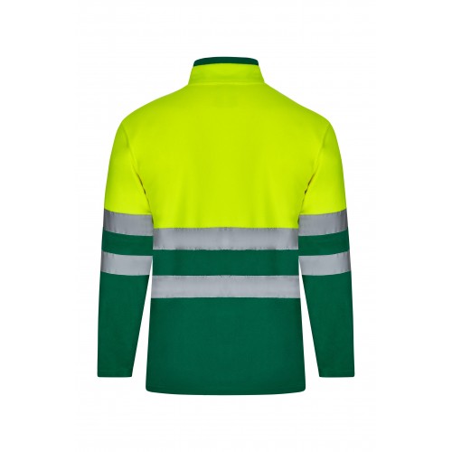 301503.CHAQUETA POLAR BICOLOR AV VERDE/AMARILLO FLÚOR S
