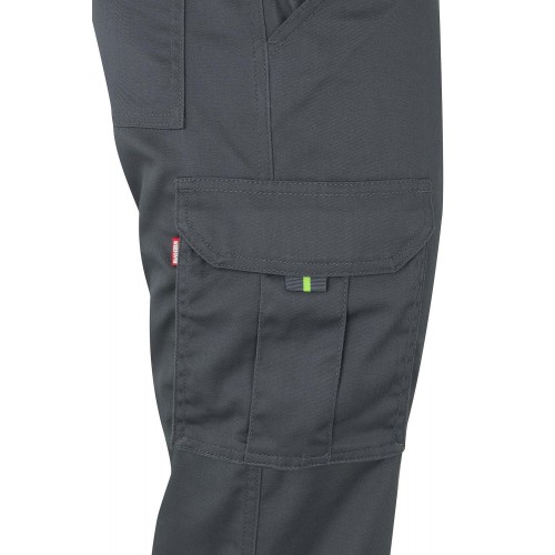 303002S.PANTALÓN STRETCH BICOLOR AV GRIS/AMARILLO FLÚOR 2XL