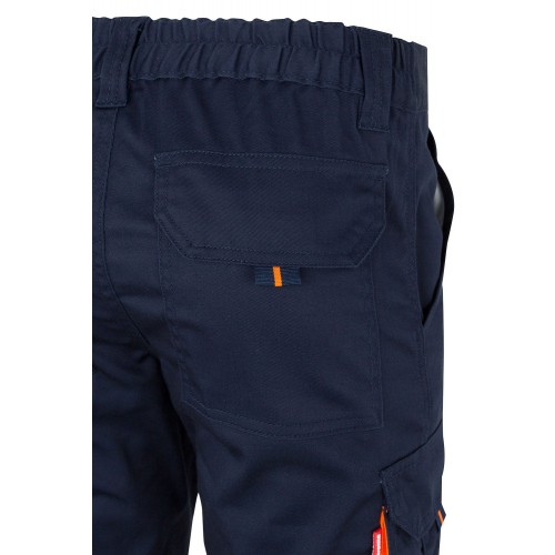 303002S.PANTALÓN STRETCH BICOLOR AV AZUL NAVY/NARANJA FLÚOR 2XL