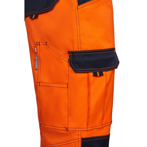 303010S.PANTALÓN STRETCH BICOLOR AV RS AZUL NAVY/NARANJA FLÚOR S