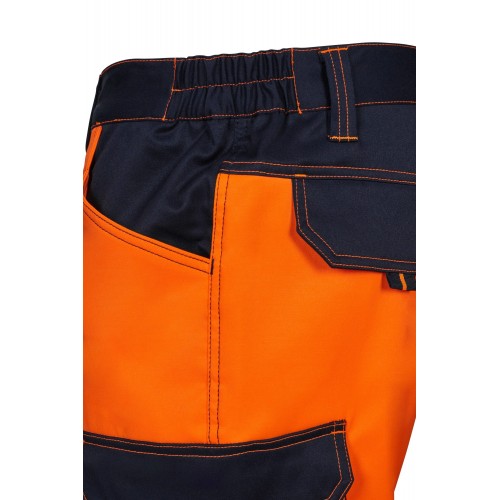 303010S.PANTALÓN STRETCH BICOLOR AV RS AZUL NAVY/NARANJA FLÚOR S