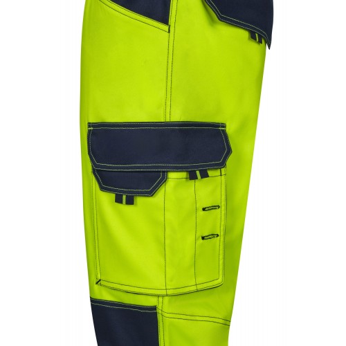 303010S.PANTALÓN STRETCH BICOLOR AV RS AZUL NAVY/AMARILLO FLÚOR S