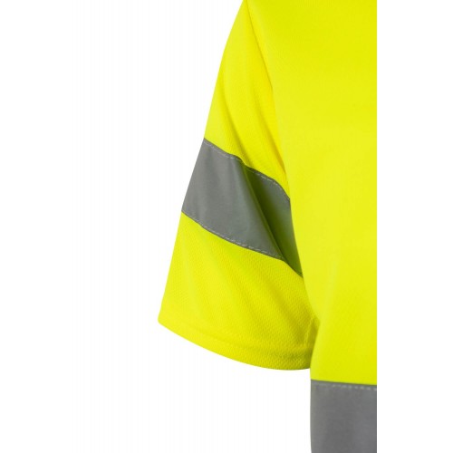305506.CAMISETA TÉCNICA BICOLOR AV AZUL MARINO/AMARILLO FLÚOR 2XL