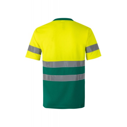 305506.CAMISETA TÉCNICA BICOLOR AV VERDE/AMARILLO FLÚOR 2XL