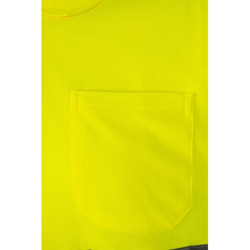 305512.POLO ALGODÓN MC AV AMARILLO FLÚOR 2XL