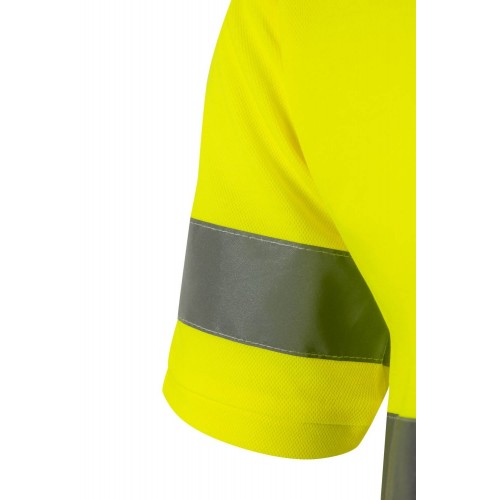 305512.POLO ALGODÓN MC AV AMARILLO FLÚOR 2XL