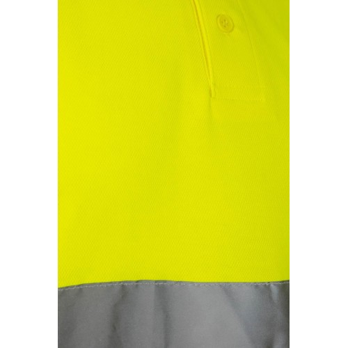 305512.POLO ALGODÓN MC AV AMARILLO FLÚOR 2XL