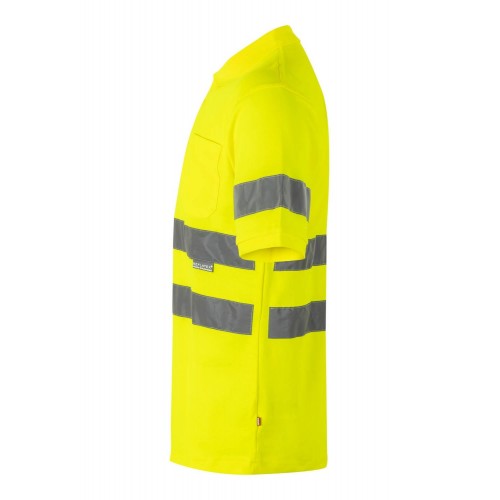 305512.POLO ALGODÓN MC AV AMARILLO FLÚOR 2XL