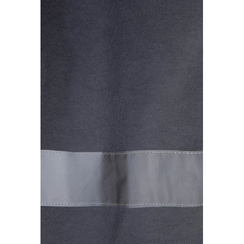 305513.POLO ALGODÓN BICOLOR MC AV GRIS/AMARILLO FLÚOR 2XL