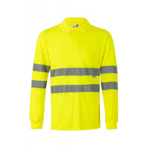 305514.POLO ALGODON ML AV AMARILLO FLÚOR 4XL