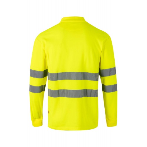 305514.POLO ALGODÓN ML AV AMARILLO FLÚOR 2XL