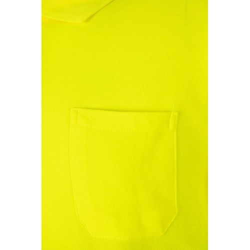 305514.POLO ALGODÓN ML AV AMARILLO FLÚOR 2XL