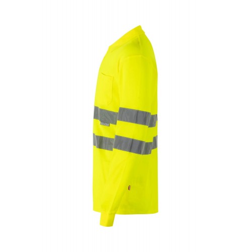 305514.POLO ALGODÓN ML AV AMARILLO FLÚOR 2XL