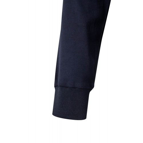 305515.POLO ALGODÓN BICOLOR ML AV AZUL NAVY/AMARILLO FLÚOR 2XL