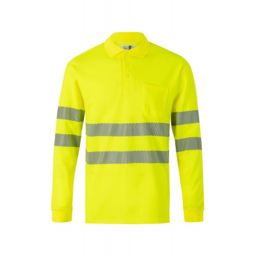 305524.POLO ALGODÓN ML RS AMARILLO FLÚOR 2XL