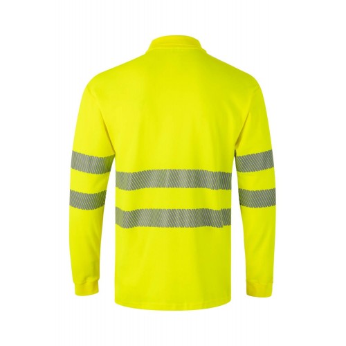 305524.POLO ALGODÓN ML RS AMARILLO FLÚOR 2XL