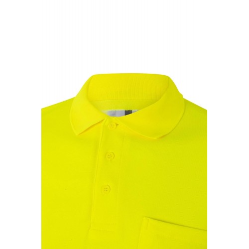 305524.POLO ALGODÓN ML RS AMARILLO FLÚOR 2XL