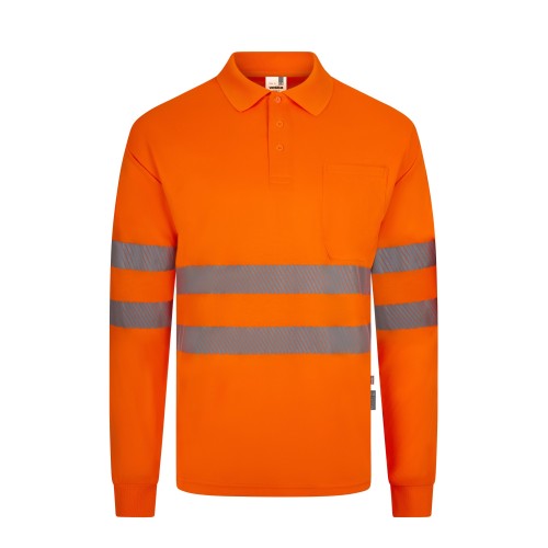 305534.POLO GRS ML RS NARANJA FLÚOR S