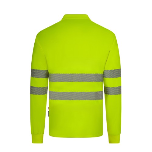 305534.POLO GRS ML RS AMARILLO FLÚOR S