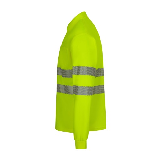 305534.POLO GRS ML RS AMARILLO FLÚOR S