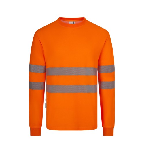 305618.CAMISETA ALGODÓN ML RS RCS NARANJA FLÚOR S