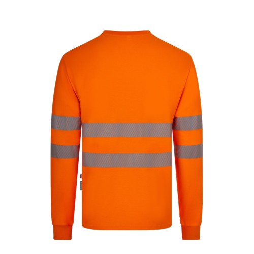 305618.CAMISETA ALGODÓN ML RS RCS NARANJA FLÚOR S