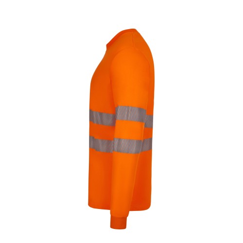 305618.CAMISETA ALGODÓN ML RS RCS NARANJA FLÚOR S