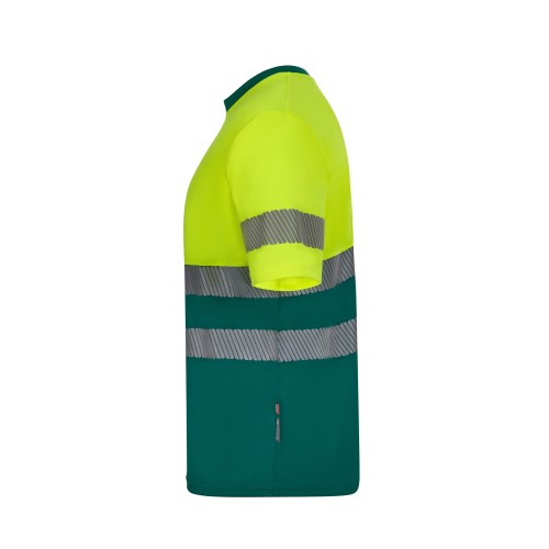 305633.CAMISETA GRS BICOLOR MC RS VERDE/AMARILLO FLÚOR S