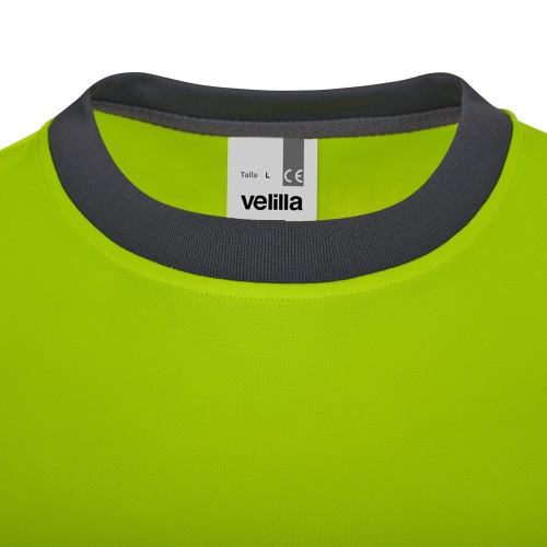 305633.CAMISETA GRS BICOLOR MC RS GRIS/AMARILLO FLÚOR S