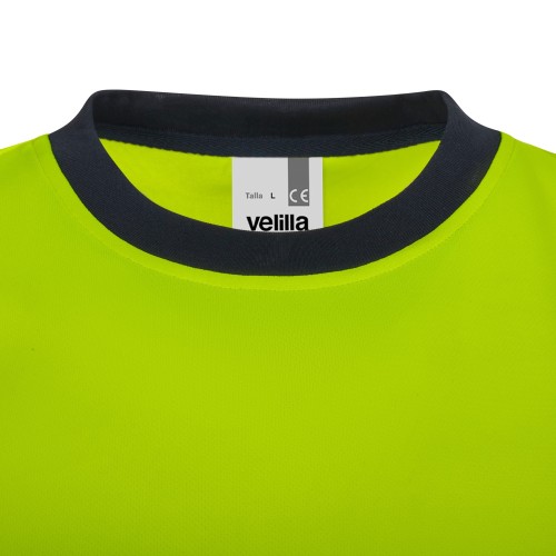 305633.CAMISETA GRS BICOLOR MC RS AZUL NAVY/AMARILLO FLÚOR S