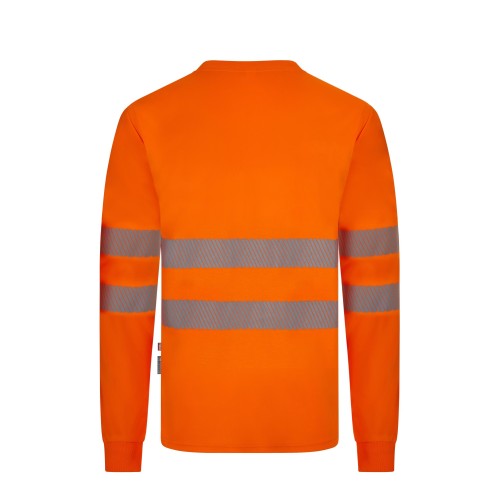 305634.CAMISETA GRS ML RS NARANJA FLÚOR S