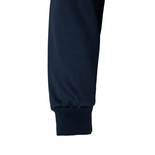 305701.SUDADERA BICOLOR CREMALLERA AV AZUL NAVY/AMARILLO FLÚOR 2XL