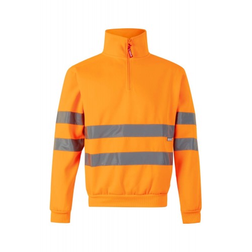 305702.SUDADERA CREMALLERA AV NARANJA FLÚOR XL