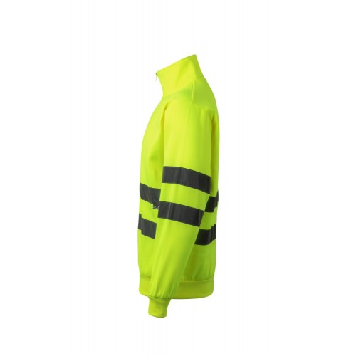 305702.SUDADERA CREMALLERA AV AMARILLO FLÚOR 2XL