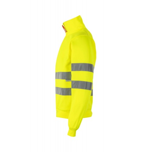 305702.SUDADERA CREMALLERA AV AMARILLO FLÚOR 2XL