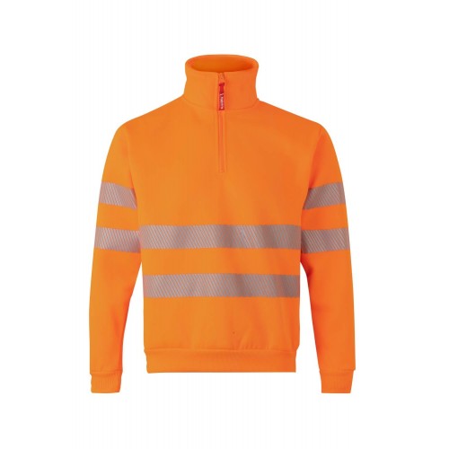 305704.SUDADERA CREMALLERA RS NARANJA FLÚOR 2XL