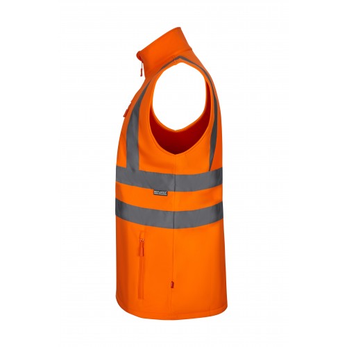 305905.CHALECO SOFT SHELL AV NARANJA FLÚOR S
