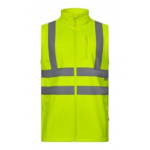 305905.CHALECO SOFT SHELL AV AMARILLO FLÚOR XL