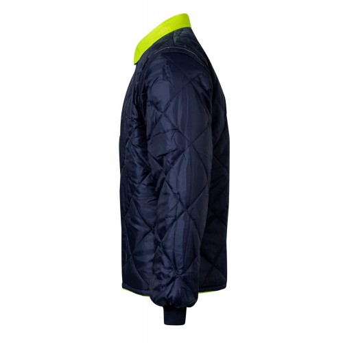 306003.PARKA 4EN1 BICOLOR AV AZUL MARINO/AMARILLO FLÚOR 2XL