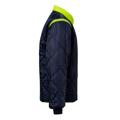 306003.PARKA 4EN1 BICOLOR AV AZUL MARINO/AMARILLO FLÚOR 2XL