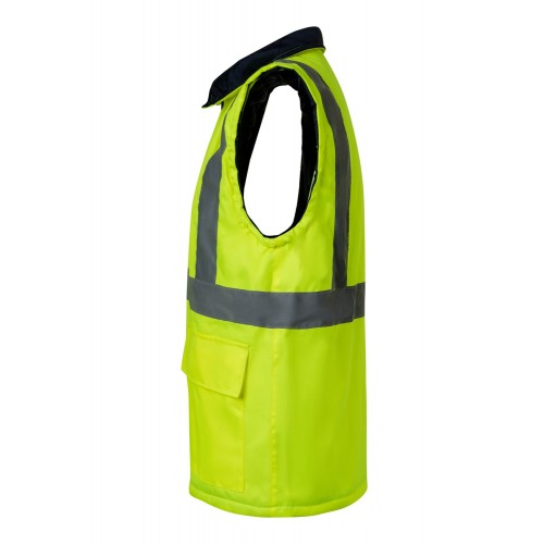 306003.PARKA 4EN1 BICOLOR AV AZUL MARINO/AMARILLO FLÚOR 2XL