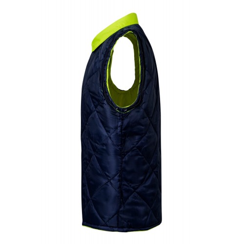 306003.PARKA 4EN1 BICOLOR AV AZUL MARINO/AMARILLO FLÚOR 2XL