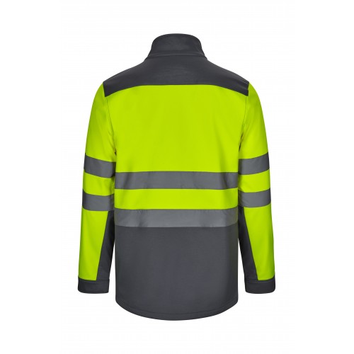 306006.SOFT SHELL BICOLOR AV GRIS/AMARILLO FLÚOR S