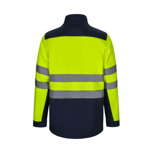 306006.SOFT SHELL BICOLOR AV AZUL NAVY/AMARILLO FLÚOR S