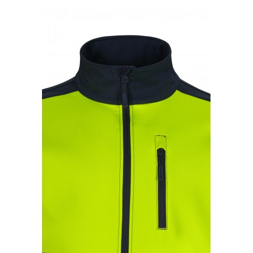 306006.SOFT SHELL BICOLOR AV AZUL NAVY/AMARILLO FLÚOR S