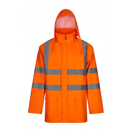 306007.PARKA 4EN1 AV NARANJA FLÚOR S