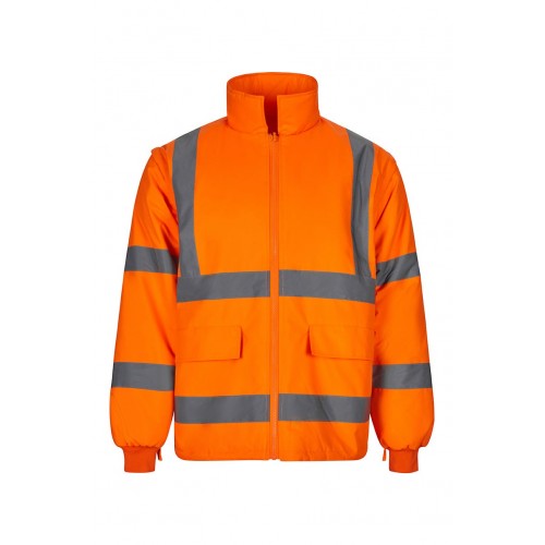 306007.PARKA 4EN1 AV NARANJA FLÚOR S