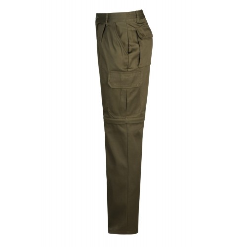 346.PANTALÓN DESMONTABLE VERDE CAZA 36