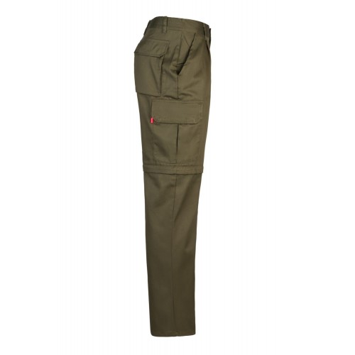 346.PANTALÓN DESMONTABLE VERDE CAZA 36
